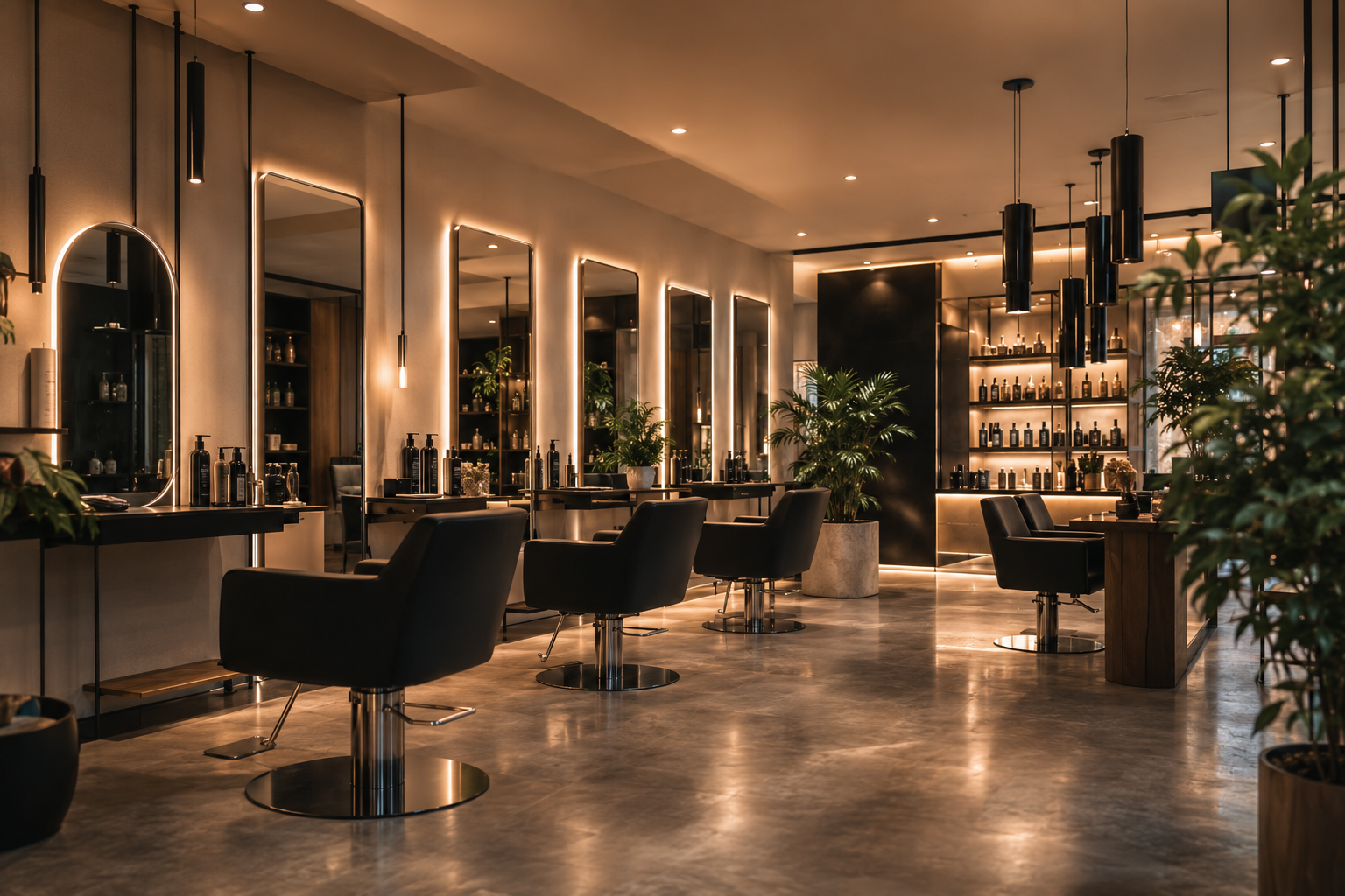 Interieur van Kapsalon Marea, een rustige en ontspannen salon